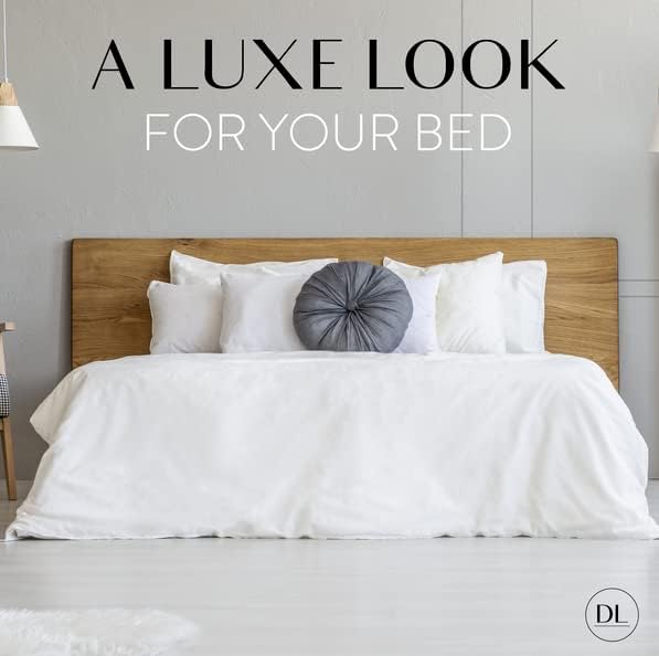 Danjor Linens Full Size Sheets Set - 6 Piece Set Including 4 Pillowcases- Deep Pockets - Breathable, Soft Bed Sheets - Wrinkle Free - Machine Washable - White Bed Sheets - 6 pc - LeafyLoom