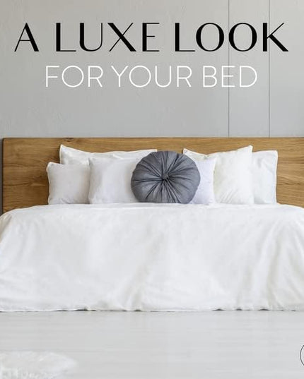 Danjor Linens Queen Sheet Set - 6 Piece Set including 4 Pillowcases - Deep Pockets - Breathable, Soft Bed Sheets - Wrinkle Free - Machine Washable - White Sheets for Queen Size Bed - 6 pc - LeafyLoom