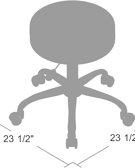 Boss Office Products Be Well Medical Spa Stool in Black - LeafyLoom