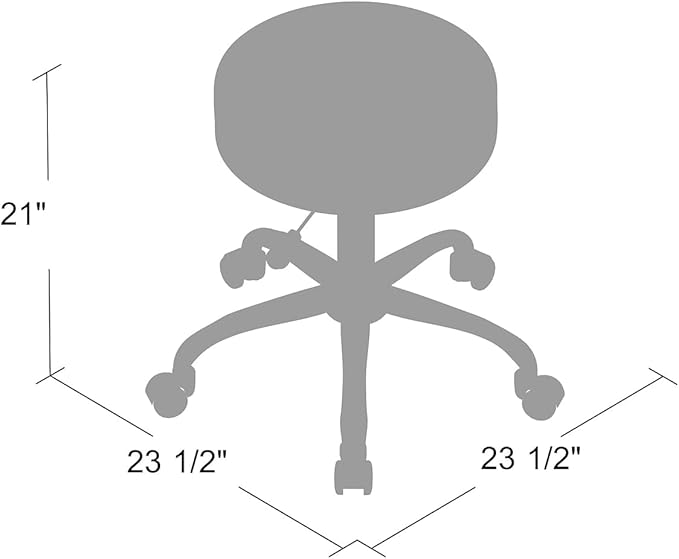 Boss Office Products Be Well Medical Spa Stool in Black - LeafyLoom