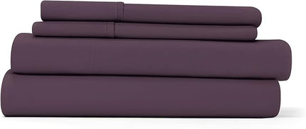 Linen Market Bed Sheets for Twin Size Bed (Purple) - Sleep Better Than Ever with These Soft and Cooling Twin Sheets - Deep Pocket Fits 16" Thick Beds - 3 Piece Twin Sheet Set - LeafyLoom
