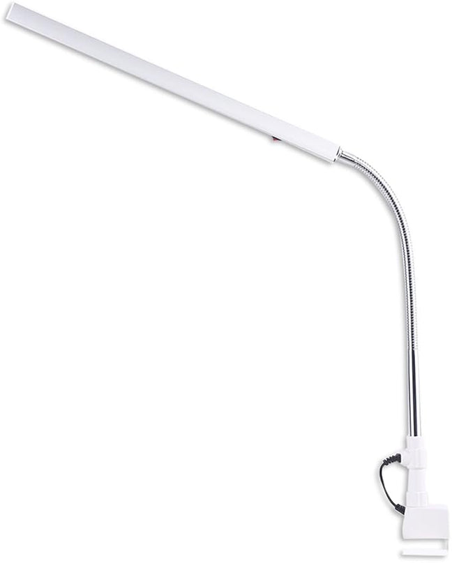 3 Types Desk Lamp with Clamp, Ultra Slim Desk Lamp, 360 Degree Rotation Metal Arm Eye Caring Lamp, for Reading, Study, Tattoo Light, Beauty Manicure - LeafyLoom