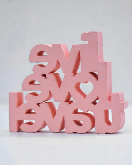 Live Love Travel – Peach, Aesthetic table decor for home or office, desk or Shelf. Quirky room decoration showpiece, ideal for birthday gift, corporate gift, and inspiring wall decor - LeafyLoom