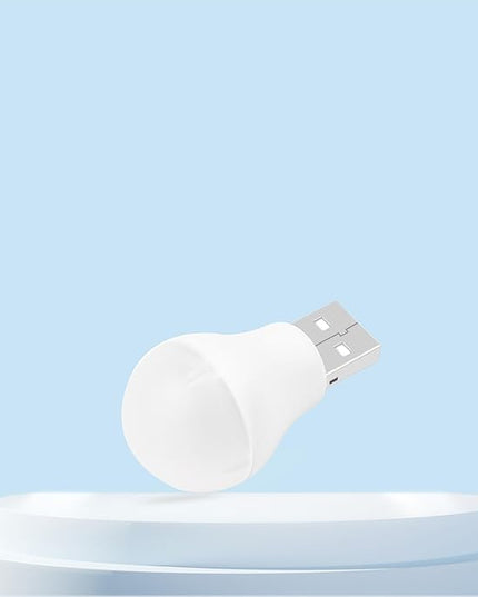 USB Plug Lamp, Mini Bulb Shape Night Light, Flexible LED Ambient Light, Emergency Lighting, Compact, Eye Protection Reading Light Small Round Light (8 Pack,Warm White) - LeafyLoom
