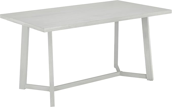 6-Piece Wood Dining Table Set with 4 PU Upholstered Chairs and Bench, Large Tabletop, for Kitchen Living Room, Farmhouse Style, Gray, 59" L x 35.4" W x 30" H - LeafyLoom