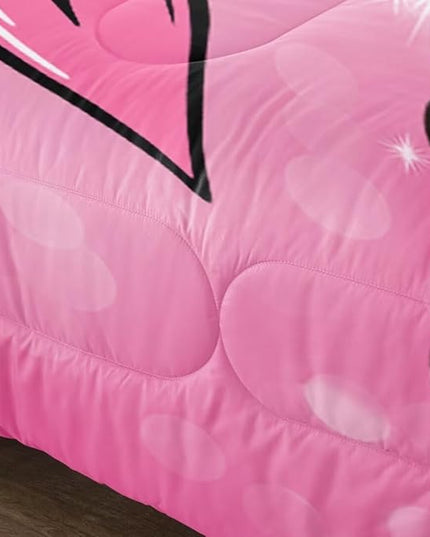 Black Girl Comforter Set Queen for Kids,Black Girl Magic Bedding Set,Cuet Black Princess Girl Comforter Black Queen Melanin Bedroom Bed Set - LeafyLoom