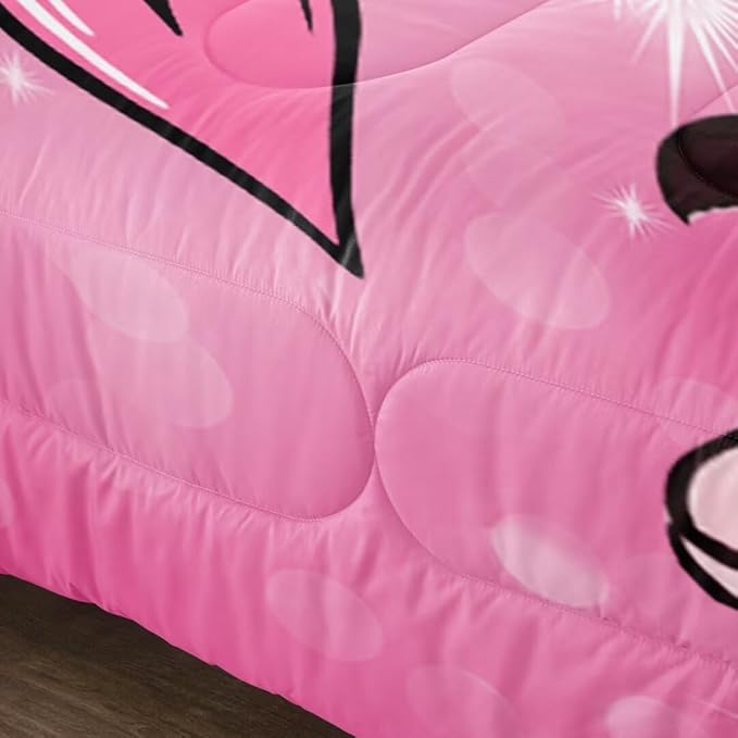 Black Girl Comforter Set Queen for Kids,Black Girl Magic Bedding Set,Cuet Black Princess Girl Comforter Black Queen Melanin Bedroom Bed Set - LeafyLoom