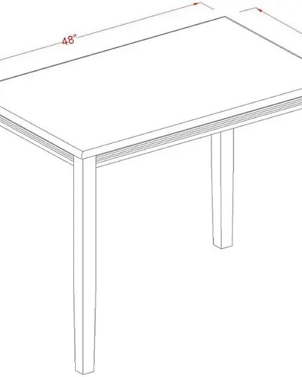 East West Furniture YAPB3-OAK-W 3 Piece Kitchen Counter Height Dining Table Set Contains a Rectangle Dining Room Table and 2 Wooden Seat Chairs, 30x48 Inch, Oak - LeafyLoom