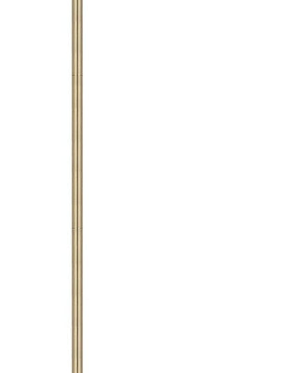 Mlambert Industrial Floor Lamp,63” LED Floor Lamp with LED Bulb,Adjustable Metal Head,Foot Switch,Tall Lamp for Livingroom,Bedroom,Corner Lamp- Brass - LeafyLoom