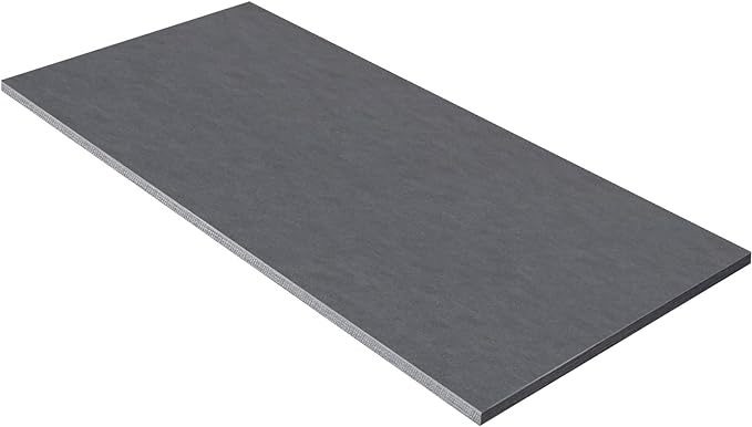 Kaboon Universal Tabletop 55"x27.5", Solid One-Piece Melamine Table Top, Double Desk L-Desk DIY, Home and Office Countertop, Greylish Blue - LeafyLoom