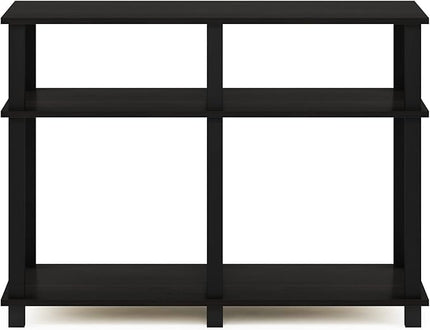 Furinno Romain Turn-N-Tube Stand for TV up to 40 Inch, 40-Inch, Espresso/Black - LeafyLoom