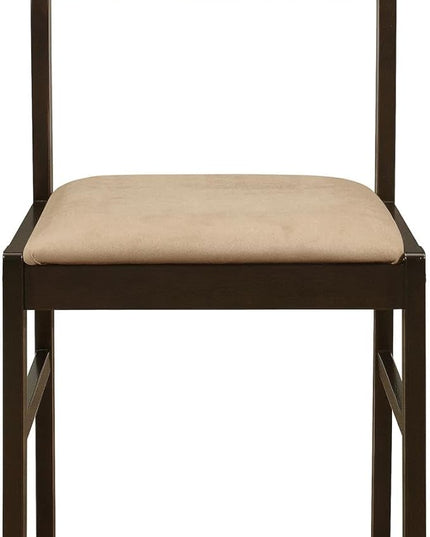 NicBex Small Dining Table for 2 Breakfast Nook Table Set Modern 3-Piece Dining Set with Drop Leaf for Breakfast Nook, Living Room, Small Space, Easy Assembly, Cappuccino - LeafyLoom