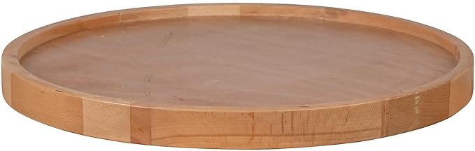 Flash Furniture Mayfair 24" Round Butcher Block Style Table Top, Natural - LeafyLoom