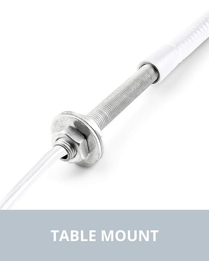 Reliable UberLight™ Flex 1100TL Hard Wired Task Light – LED Portable Light with Table Mount, 26.5” Flexible Gooseneck, 270° Rotational Head, 9 Light Settings, and up to 60,000 Hours of Use - LeafyLoom