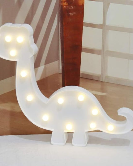 Dinosaur Decorations, Childen Kids Bedroom Decorative Table Lamps Battery Operated Marquee Animal Sign Dinosaur Wall Decoration, Gift for Dinosaur Lovers - LeafyLoom