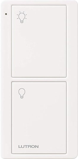 Lutron Pico Remote for Caseta Smart Switch, 2-Button Control , On/Off Control, For Table Top or Wallmount Use, PJ2-2B-GWH-L01, White Lutron