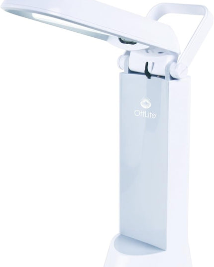 OttLite 717WG3 13-watt Refresh Task Lamp, 4.56" x 5.75" x 12.06", White Finish - LeafyLoom