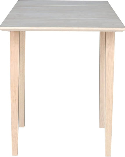 International Concepts Small Drop-leaf Table, Unfinished - LeafyLoom