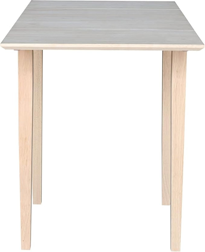 International Concepts Small Drop-leaf Table, Unfinished - LeafyLoom