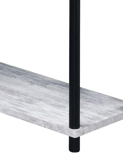 NicBex Kimberly-DW-00208-LWJ Home Office Desks, 39.5"x32.5"x34.5", Black + Grey - LeafyLoom