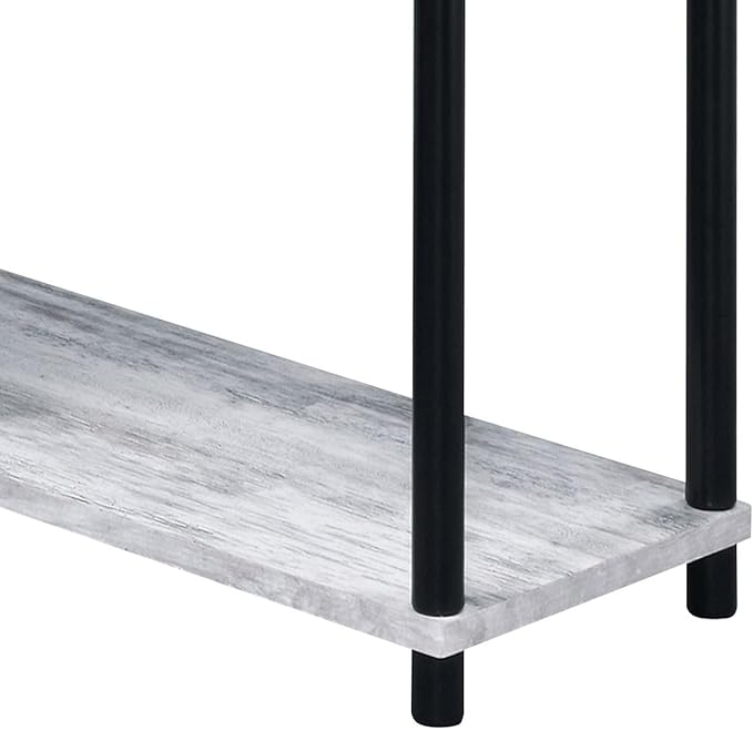 NicBex Kimberly-DW-00208-LWJ Home Office Desks, 39.5"x32.5"x34.5", Black + Grey - LeafyLoom