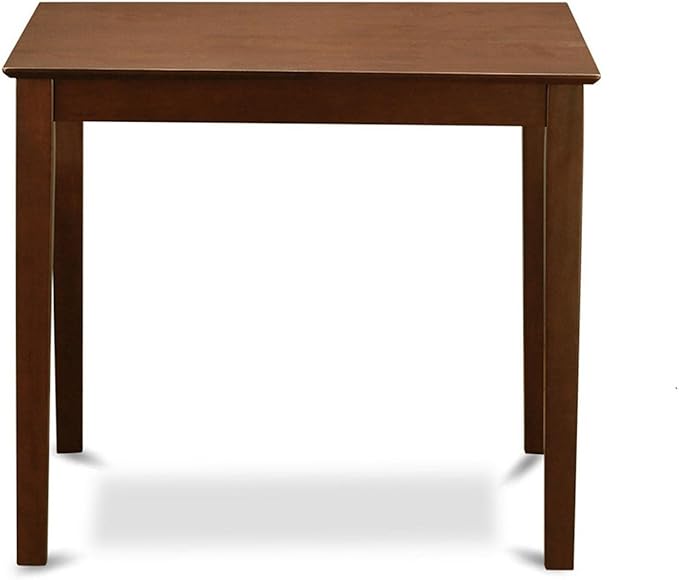 East West Furniture VERN5-MAH-W 5 Piece Counter Height Dining Table Set Includes a Square Kitchen Table and 4 Dining Chairs, 36x36 Inch, Mahogany - LeafyLoom