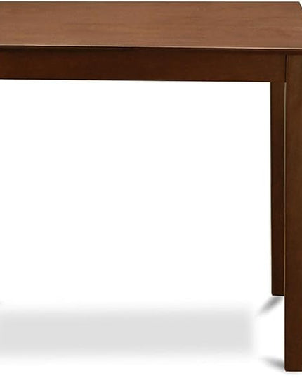 East West Furniture VERN5-MAH-LC 5 Piece Kitchen Counter Set Includes a Square Dining Room Table and 4 Faux Leather Upholstered Dining Chairs, 36x36 Inch, Mahogany - LeafyLoom
