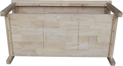 International Concepts Hampton Coffee Table, Unfinished - LeafyLoom