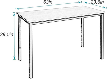 SogesGame YL-AC3-160VB-US8 Home Office Desks, X-Large, Black - LeafyLoom