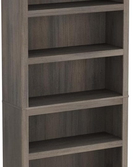 Sauder Miscellaneous Storage 5-Shelf Bookcase/Book Shelf, Mystic Oak Finish - LeafyLoom