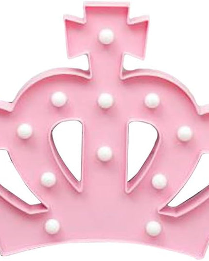 OSALADI Crown Night Light Crown Shaped Light Creative Night Light Crown LED Light Princess Night Light LED Night Lamp Decorative Night Lamp Without Batteries, Pink - LeafyLoom