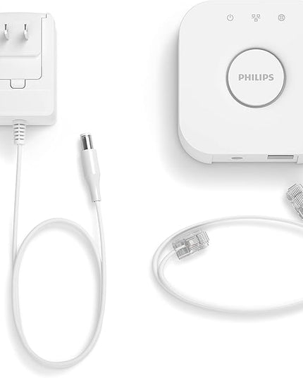 Philips Hue Bridge - Unlock the Full Potential of Hue - Multi-Room and Out-of-Home Control - Create Automations and Zones - Secure, Stable Connection Won't Strain Your Wi-Fi - Works with Voice, Matter PhilipsHue