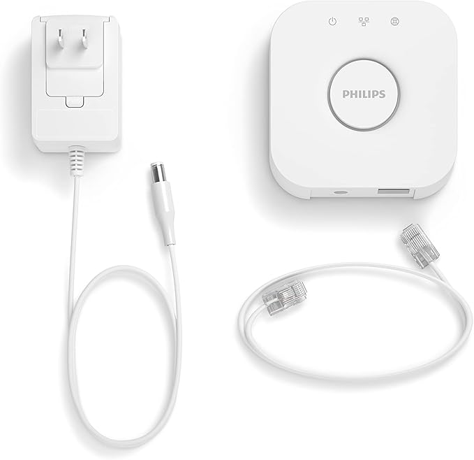 Philips Hue Bridge - Unlock the Full Potential of Hue - Multi-Room and Out-of-Home Control - Create Automations and Zones - Secure, Stable Connection Won't Strain Your Wi-Fi - Works with Voice, Matter PhilipsHue