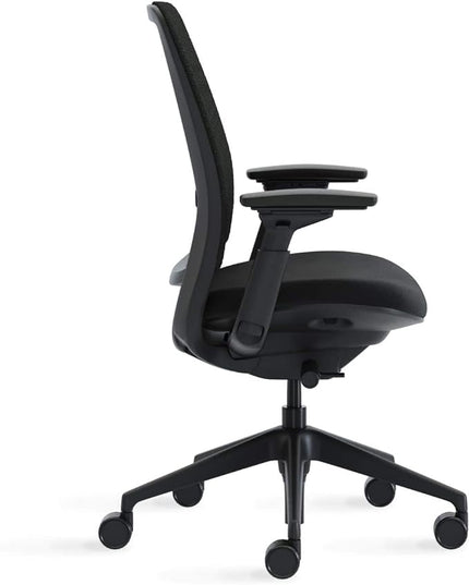 Steelcase Series 2 Office Chair, Graphite Frame, Cogent Connect Lagoon, Hard Floor Casters - LeafyLoom