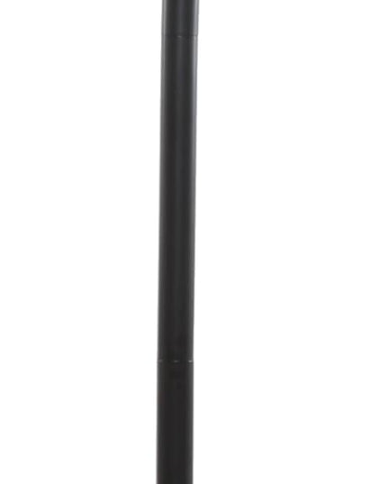 Deco 79 Metal Room Torchiere Antique Style Floor Lamp, Standing Lamp 15" x 15" x 70", Black - LeafyLoom