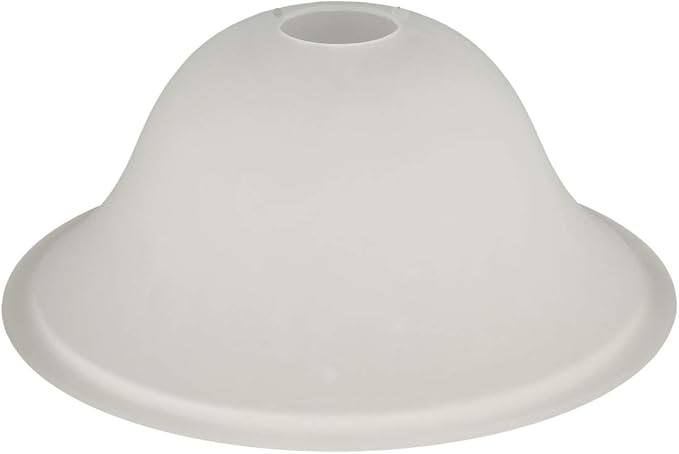 Giluta Small Floor Lamp Glass Shade Replacement Globe -Fitting Opening 1.625" Modern Frosted Style Light Fixture Shade, Height: 4.13 inches, Width: 9.45 inches. Lipless - LeafyLoom