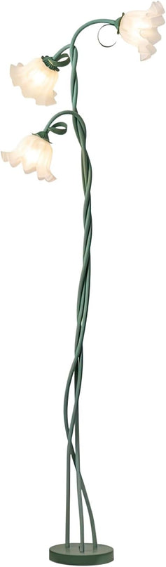 Lily Floor Lamp Vertical 3 heads Flowers Lily Floor Lamp Creative Lily of The Valley Floor Lamp Living Room Sofa Side Bedroom Bedside Floor Lamp - LeafyLoom