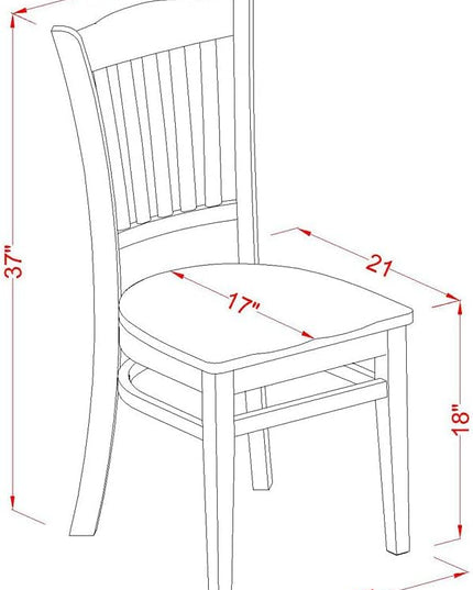 East West Furniture BOGR5-WHI-W Boston 5 Piece Room Furniture Set Includes a Round Kitchen Table and 4 Dining Chairs, Linen White, 42x42 Inch - LeafyLoom
