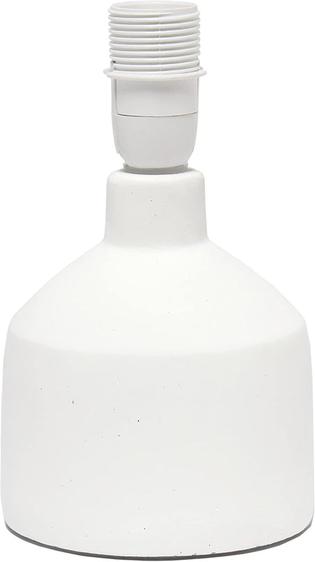 Simple Designs LT2080-OFF Mini Bocksbeutal Concrete Table Lamp, Off White - LeafyLoom