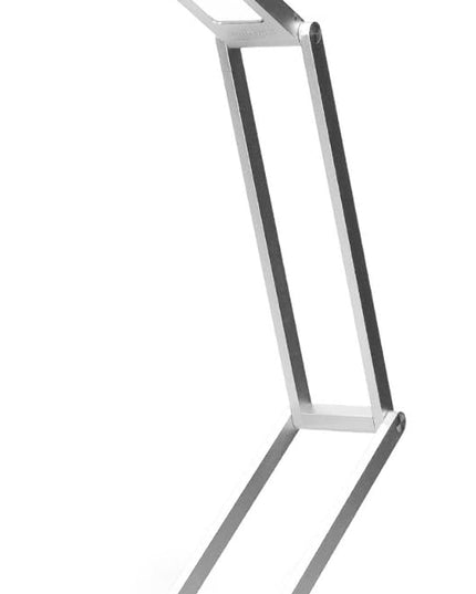 kwmobile Foldable LED Desk Lamp - Folding Portable USB Table Light with 3 Brightness Settings - for Home, Reading, Studying, Work, Travel - Silver - LeafyLoom