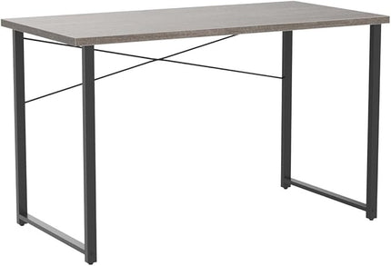 Coleshome 48 Inch Computer Desk, Modern Simple Style Desk for Home Office, Study Student Writing Desk, Grey Oak - LeafyLoom
