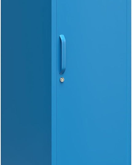 Novogratz Cache Single Metal Locker Storage, Blue Cabinet - LeafyLoom