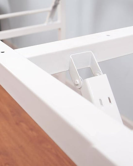 SogesGame 62 inches Computer Desk Folding Table Small Writing Desk Compact Desk Foldable Desk No Install Needed,White,LP-AC5WW-157 - LeafyLoom
