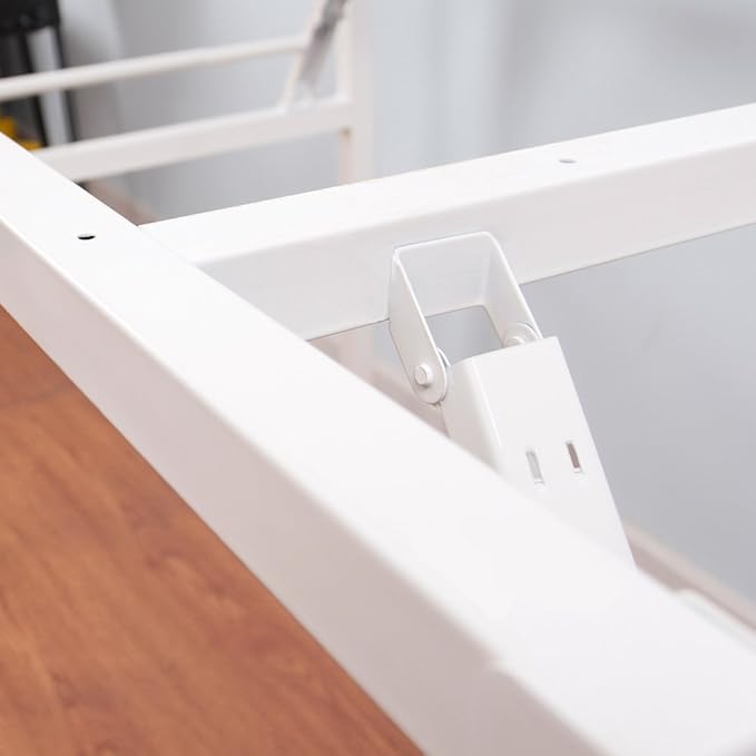 SogesGame 62 inches Computer Desk Folding Table Small Writing Desk Compact Desk Foldable Desk No Install Needed,White,LP-AC5WW-157 - LeafyLoom