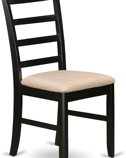East West Furniture Eden 3 Piece Dinette Set for Small Spaces Contains a Round Table with Pedestal and 2 Kitchen Dining Chairs, 30x30 Inch, Black & Cherry - LeafyLoom