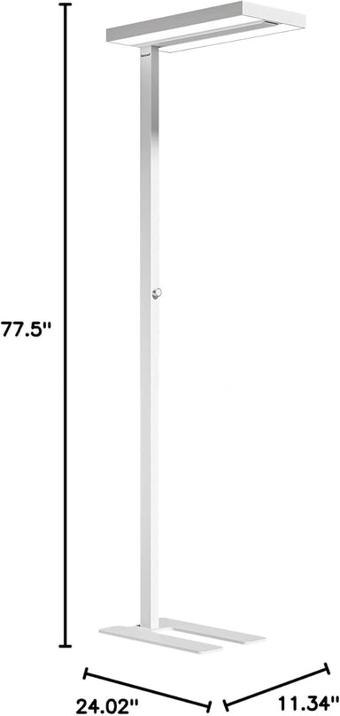 Honeywell LED Floor Lamp Modern - 02E Pro Sunturalux™ Eye Caring Standing Light, 10040LM Dimmable Reading Tall Lampara for Home Office Living Room Bedroom,100W,4000K Natural Daylight - LeafyLoom