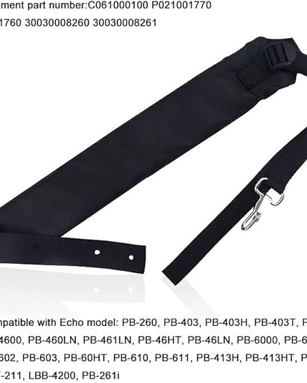 2 Pack Backpack Blower Straps C061000100 - Compatible with Echo PB-260 PB-403 PB-403H PB-403T PB-413, Replaces P021001770 P021001760 30030008260 30030008261- Leaf Blower Shoulder Strap Kit - LeafyLoom
