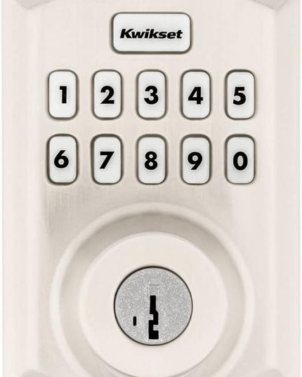 Kwikset Home Connect 620 Smart Lock Deadbolt with Z-Wave Technology, Works with Ring Alarm, Samsung Smartthings and More, Z-Wave Hub Required, Traditional Design in Satin Nickel Kwikset