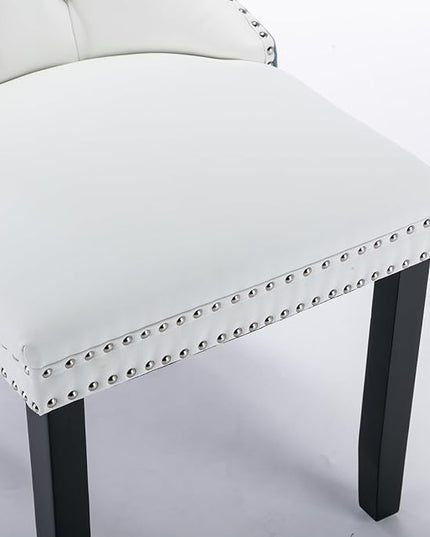 NicBex Haerin-SD-00106-LWJ Dining Chairs, 25.5"x19.7"x37.5", White and Blue - LeafyLoom