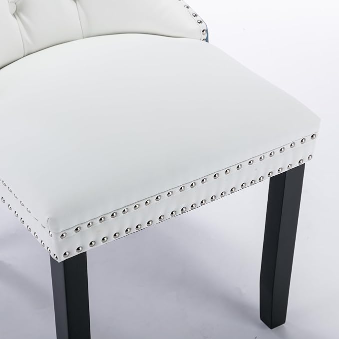 NicBex Haerin-SD-00106-LWJ Dining Chairs, 25.5"x19.7"x37.5", White and Blue - LeafyLoom